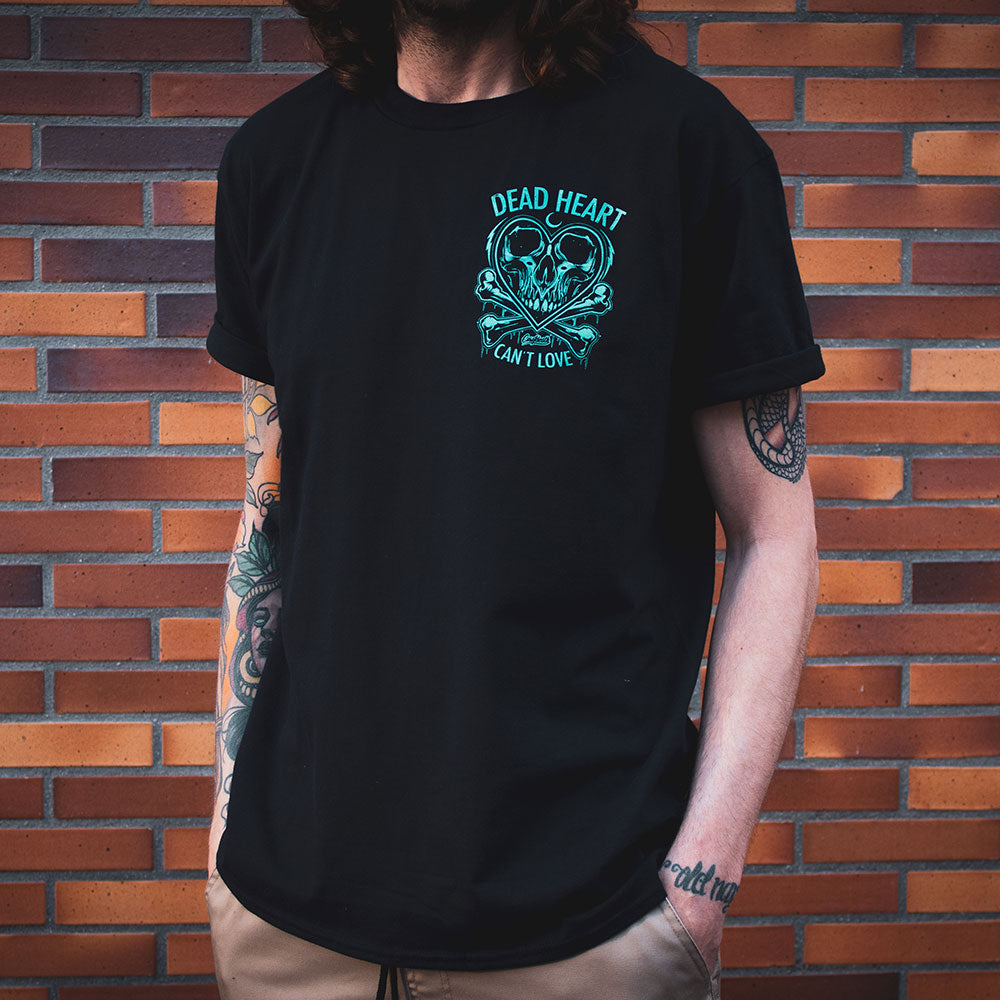 DEAD HEART TEE BLACK REP.